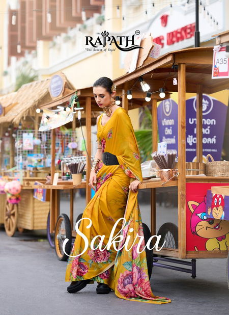 Sakira By Rajpath Georgette Printed Saree Suppliers In India Catalog